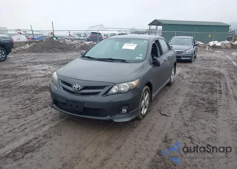 2011 Toyota Corolla S from USA, damaged, VIN 2T1BU4EE9BC739224